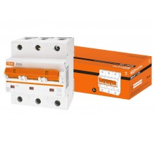 Выключатель автоматический трехполюсный ВА47-125 50А D 15кА  SQ0208-0032  TDM