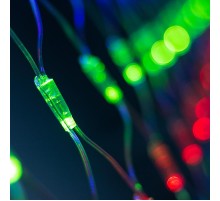 Светодиодная гирлянда ARD-NETLIGHT-CLASSIC-2000x1500-CLEAR-288LED RGB (230V, 18W)  024686  Arlight