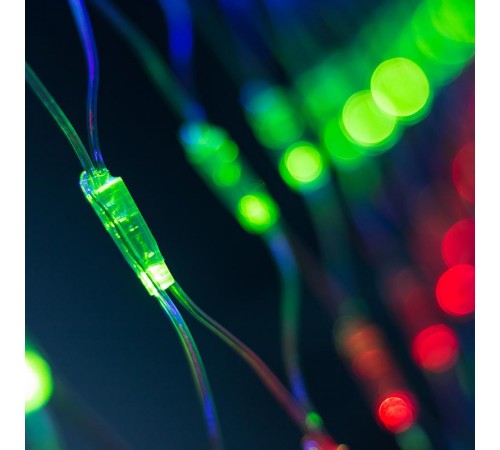 Светодиодная гирлянда ARD-NETLIGHT-CLASSIC-2000x1500-CLEAR-288LED RGB (230V, 18W)  024686  Arlight