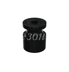 Изолятор пластиковый для наружного монтажа витой электропроводки, D20х24мм, цвет - черный, серия УСАДЬБА, ТМ МЕЗОНИНЪ(100 шт /уп)