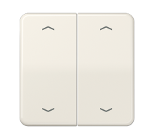 Клавиша для KNX кнопки, 2 группы с символами "стрелки"; дюропласт; слоновая кость CD102P Jung