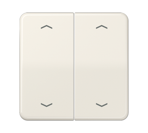 Клавиша для KNX кнопки, 2 группы с символами "стрелки"; дюропласт; слоновая кость CD102P Jung