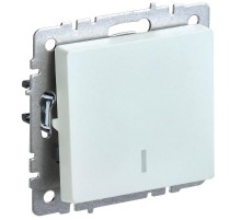 BRITE Выключатель 1-клавишный проходной с индикацией 10А ВС10-1-7-БрЖ жемчуг  BR-V12-1-10-K36  IEK