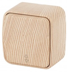 3-103-11 Intro Переключатель, 10А-250В, IP20, ОУ, Polo, сосна  Б0036104  Intro