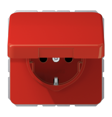 Штепсельная розетка SCHUKO 16A 250V~ с защитой от детей и крышкой  CD1520BFKIKLRT  Jung