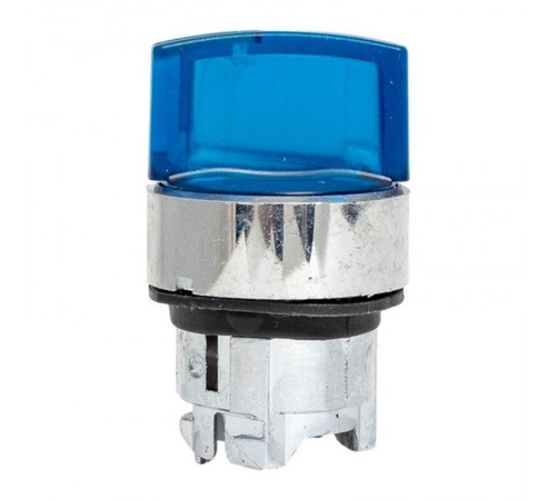 Механизм исполнительный переключателя ХB4 синий на 2 положения возвратный без фиксации, с подсветкой с короткой ручкой IP65  XB4BD2L-B-65  EKF