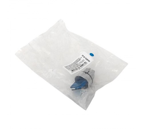 Механизм исполнительный переключателя ХB4 синий на 2 положения возвратный без фиксации, с подсветкой с короткой ручкой IP65  XB4BD2L-B-65  EKF