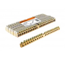 Шина "N" нулевая 8х12мм 22/1 (22 группы/крепеж по центру)   SQ0801-0055  TDM