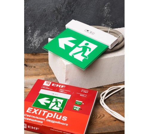 Светильник аварийного освещения EXITplus-201 двухстор. LED  EXITP-DS-201-LED  EKF