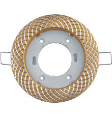 Светильник встраиваемый под лампу GX53 NGX 93 073 NGX-R11-002-GX53 (Сетка матовое золото, серебро)  93073  Navigator