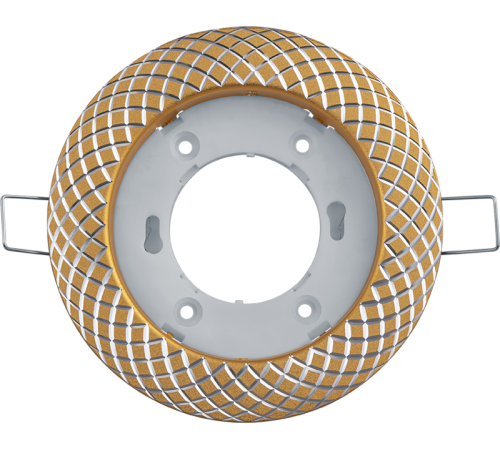 Светильник встраиваемый под лампу GX53 NGX 93 073 NGX-R11-002-GX53 (Сетка матовое золото, серебро)  93073  Navigator