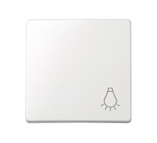 Simon 73 Клавиша для выключателя одноклавишного кнопочного с пиктограммой "лампа", S73 Loft, белый  73018-60  Simon