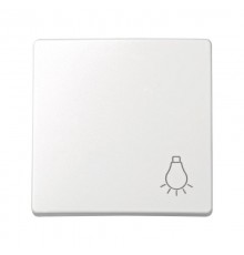 Simon 73 Клавиша для выключателя одноклавишного кнопочного с пиктограммой "лампа", S73 Loft, белый  73018-60  Simon