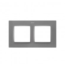 Рамка на 2 поста серого матового цвета S82 Concept  8200627-092  Simon