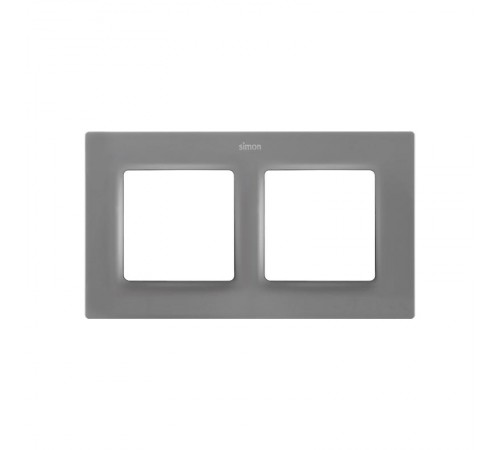 Рамка на 2 поста серого матового цвета S82 Concept  8200627-092  Simon