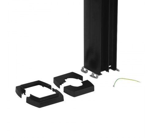 Snap-On колонна алюминиевая с крышкой из пластика 4 секции, высота 3,3 метра, цвет черный  653052  Legrand