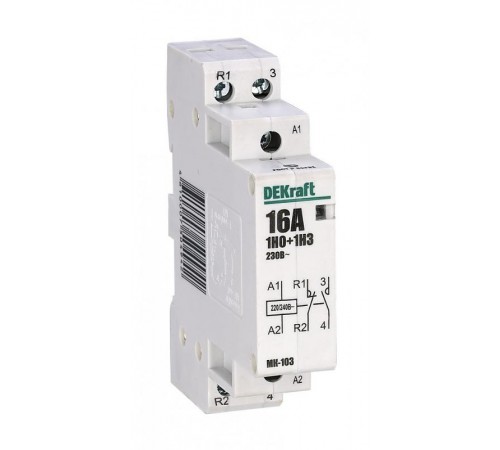 Контактор модульный 1НО+1НЗ 16А 230В МК-103  18051DEK  DEKraft