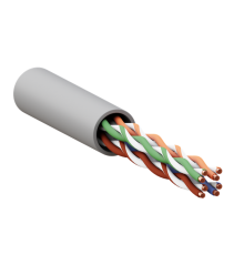 Кабель витая пара TERACOM Cat.5E U/UTP 4 пары solid оболочка PVC цвет серый (упак. 305м)  TRC-5EUTP-04PVC-GY-IN3  EKF