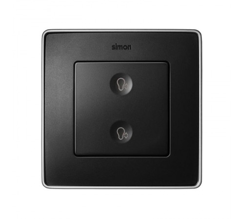 Сенсорный 2-кл выключатель с тематической маркировкой Т3, графит  8000625-038  Simon