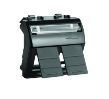 Brava черный Адаптер для двух информационных разъемов Keystone 2 мод.  77614N  DKC