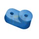 Угловой изолятор для О шины синий   YIS32  IEK