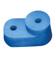 Угловой изолятор для О шины синий   YIS32  IEK