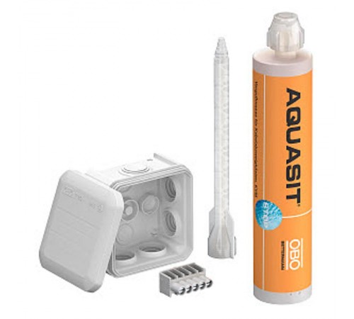 Коробка распределительная Т40 с установочным набором (Aquasit, клемма), IP 68 (T 40 KVM)  2363012  OBO Bettermann