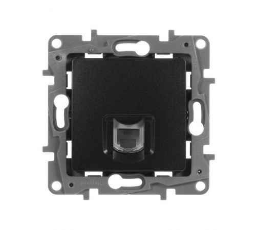 Etika Антрацит Розетка телефонная RJ11  672640  Legrand