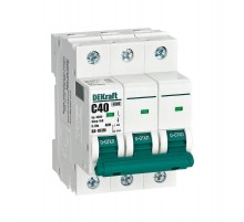 Выключатель автоматический без теплозащиты трехполюсный ВА-103М 3P 40А характеристика C 6кА  12524DEK  Dekraft