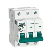 Выключатель автоматический без теплозащиты трехполюсный ВА-103М 3P 40А характеристика C 6кА  12524DEK  Dekraft