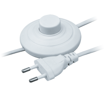 Шнур NPS-FS01-170-2x0.5-WH 1.7м с выкл. белый  61600  Navigator