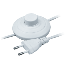 Шнур NPS-FS01-170-2x0.5-WH 1.7м с выкл. белый  61600  Navigator