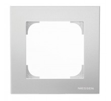 Рамка 1-постовая, серия SKY, цвет серебристый алюминий2CLA857100A1301 ABB