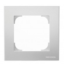 Рамка 1-постовая, серия SKY, цвет серебристый алюминий2CLA857100A1301 ABB