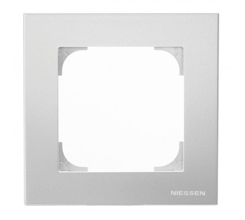 Рамка 1-постовая, серия SKY, цвет серебристый алюминий2CLA857100A1301 ABB