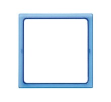 Simon 27 Вставка декоративная в рамку базовую с вырезом, S27 Play, прозрачный синий  2700670-109  Simon