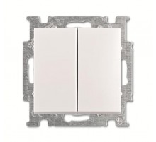 Механизм 1-клавишной, 1-полюсной кнопки (НО контакт/НЗ контакт), 10А 24В, 2 независимых сигнальных контакта, серия impuls  2CKA001012A2069  ABB