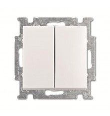 Механизм 1-клавишной, 1-полюсной кнопки (НО контакт/НЗ контакт), 10А 24В, 2 независимых сигнальных контакта, серия impuls  2CKA001012A2069  ABB