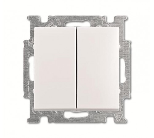 Механизм 1-клавишной, 1-полюсной кнопки (НО контакт/НЗ контакт), 10А 24В, 2 независимых сигнальных контакта, серия impuls  2CKA001012A2069  ABB