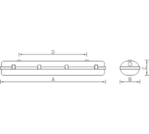 Светильник светодиодный промышленный LZ.OPL ECO LED 1500 EM 5000K  1074000540  Световые Технологии