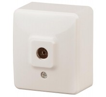 Розетка TV 11-3201-02  одиночная, ОУ, Эксперт, Слоновая кость Б0020725  ЭРА