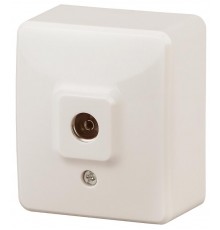 Розетка TV 11-3201-02  одиночная, ОУ, Эксперт, Слоновая кость Б0020725  ЭРА