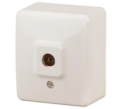 Розетка TV 11-3201-02  одиночная, ОУ, Эксперт, Слоновая кость Б0020725  ЭРА