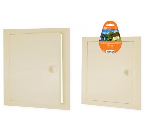 Люк ревизионный с ручкой 300х300, слоновая кость  SQ1807-0434  TDM