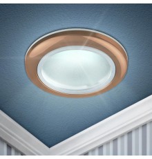 Светильник светодиодный встраиваемый WR1 SC влагозащищенный MR1612V/220V 50W медь  C0043844  ЭРА