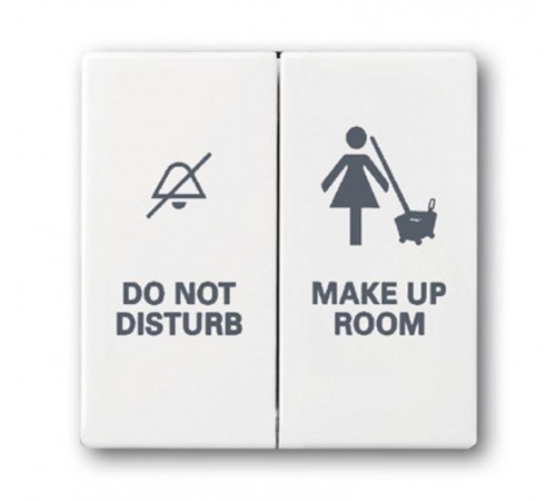 Клавиша"Уборка/Не беспокоить",а.бел.  1751-0-2992   2CKA001751A2992  ABB