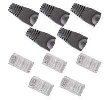 Набор разъемов сетевых №1 (5 разъемов UTP, 5 колпачков)  06-0071-A5  REXANT