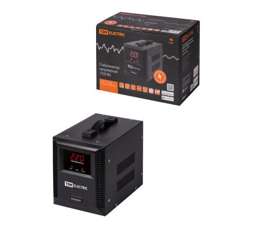 Стабилизатор напряжения БСР1-1,5 кВА электронный переносной  SQ1201-0033  TDM