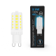 Лампа светодиодная G9 AC185-265V 3,5W 460lm 6500K керамика LED 1/10/200  107009305  Gauss