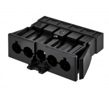 Коннектор гнездовой "папа", 5-ти проводный, СБСП, безвинтовое соединение, графит  CR5002-14  Simon